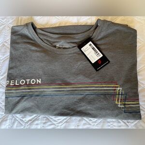 Peloton XXL Thin Gray Crewneck Tee with White Logo